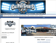 Tablet Screenshot of calprosports.com